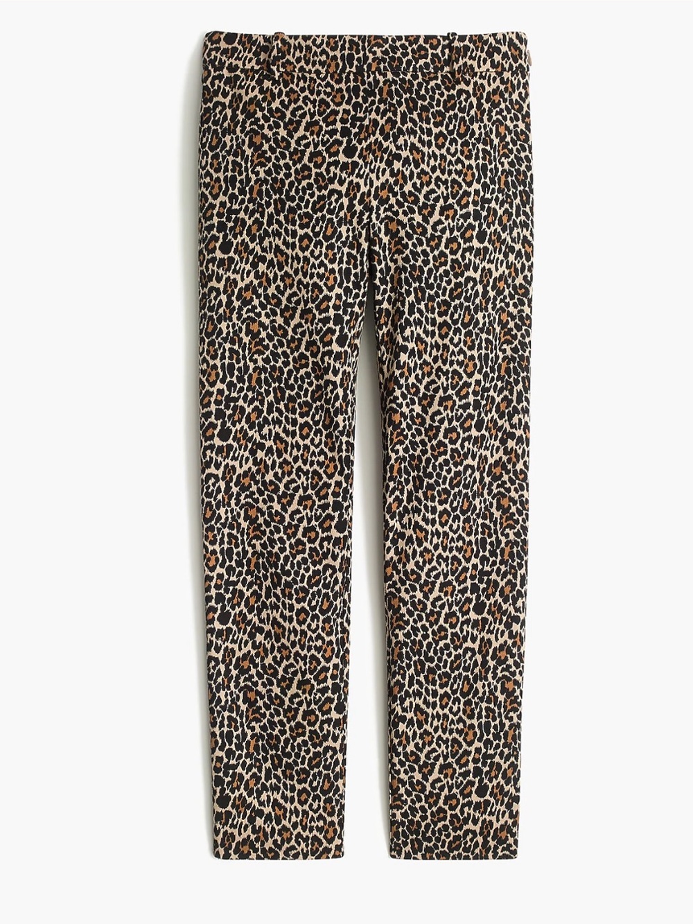 J.CREW Leopard Print Stretch Winnie Pant Side Zipper